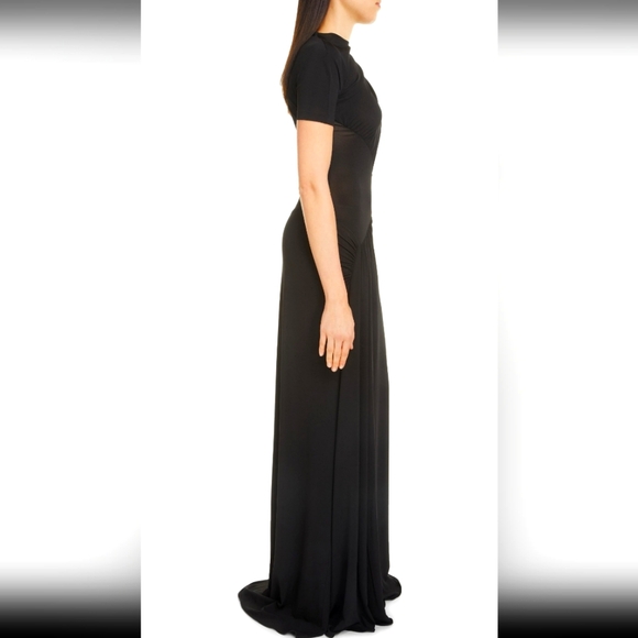 Givenchy Ruched Short Sleeve Gown - Picture 3 of 4